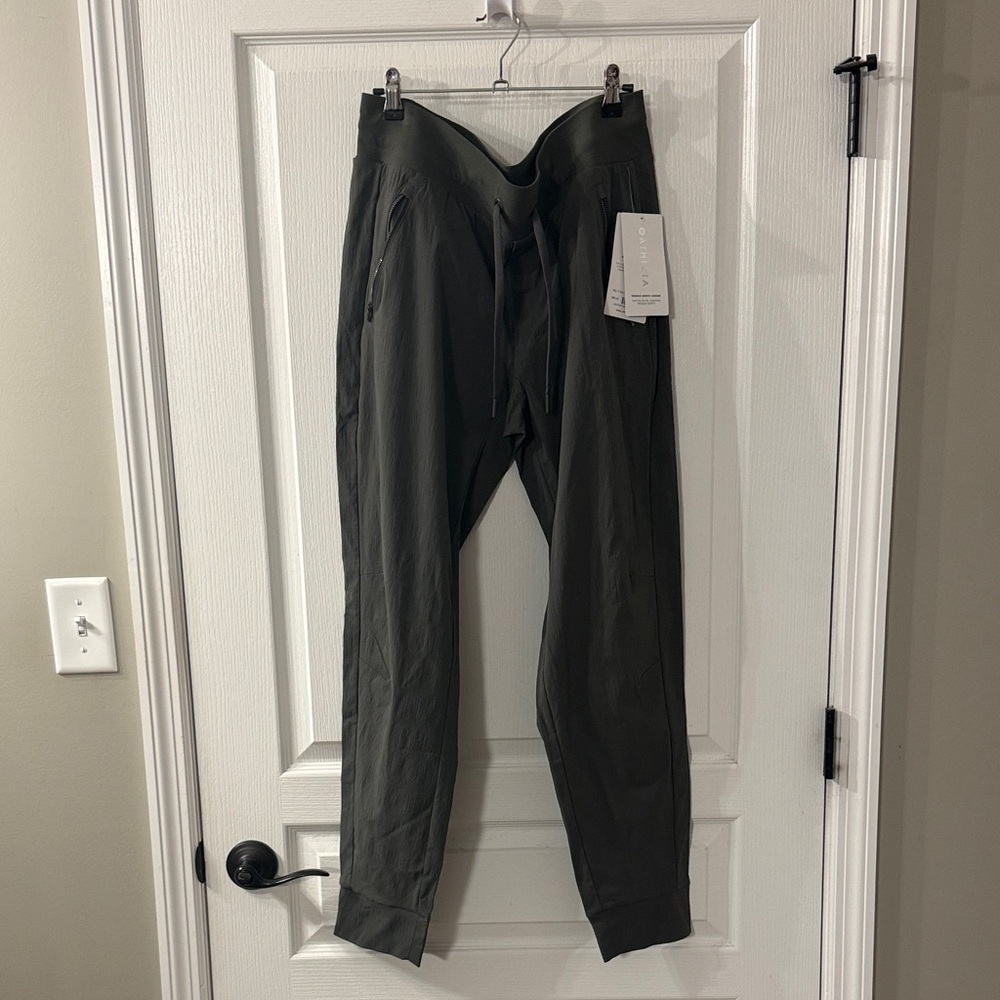 Athleta Army Green Joggers NWT 14 Tall